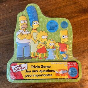 NWT - The Simpsons Trivia Board Game - Made 2000 - With Collectible Tin & Poster